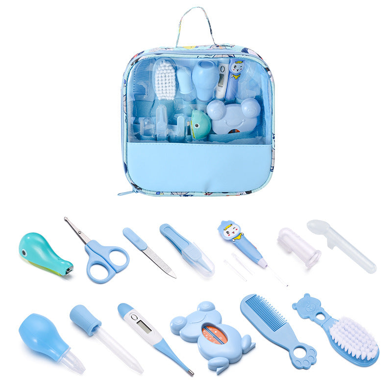 13 PCS Baby Care Set with Nail Clipper and Toothbrush