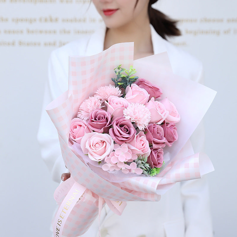 A Work of Art Stunning Rose Soap Flower Gift for Mother's Day