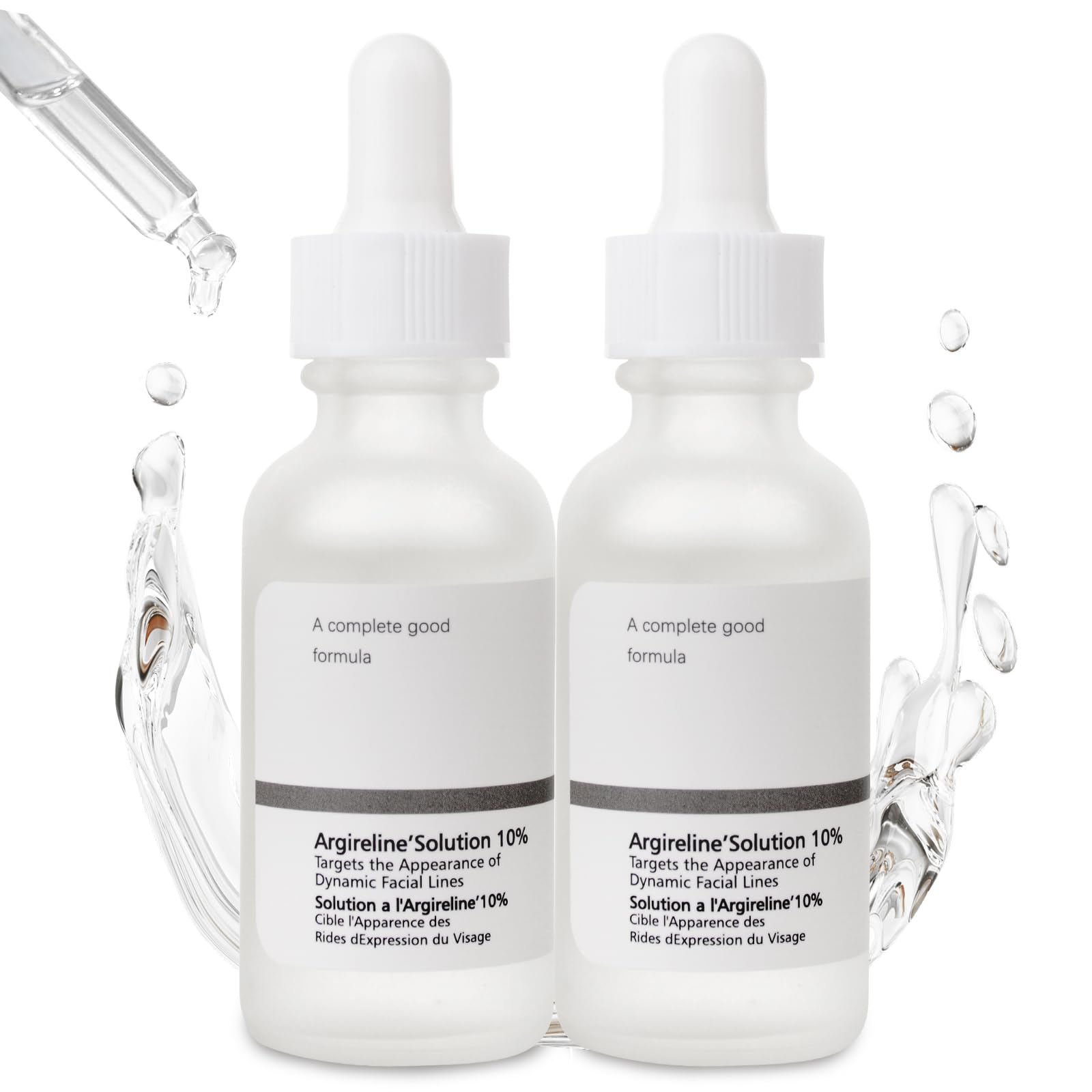 Argireline Serum With Hyaluronic Acid For Fine Lines Anti Aging Argireline Solution 10 Percent For Dark Spot 2 PCS Anti Wrinkles Multi Peptide Serum For Face Eye Neck.