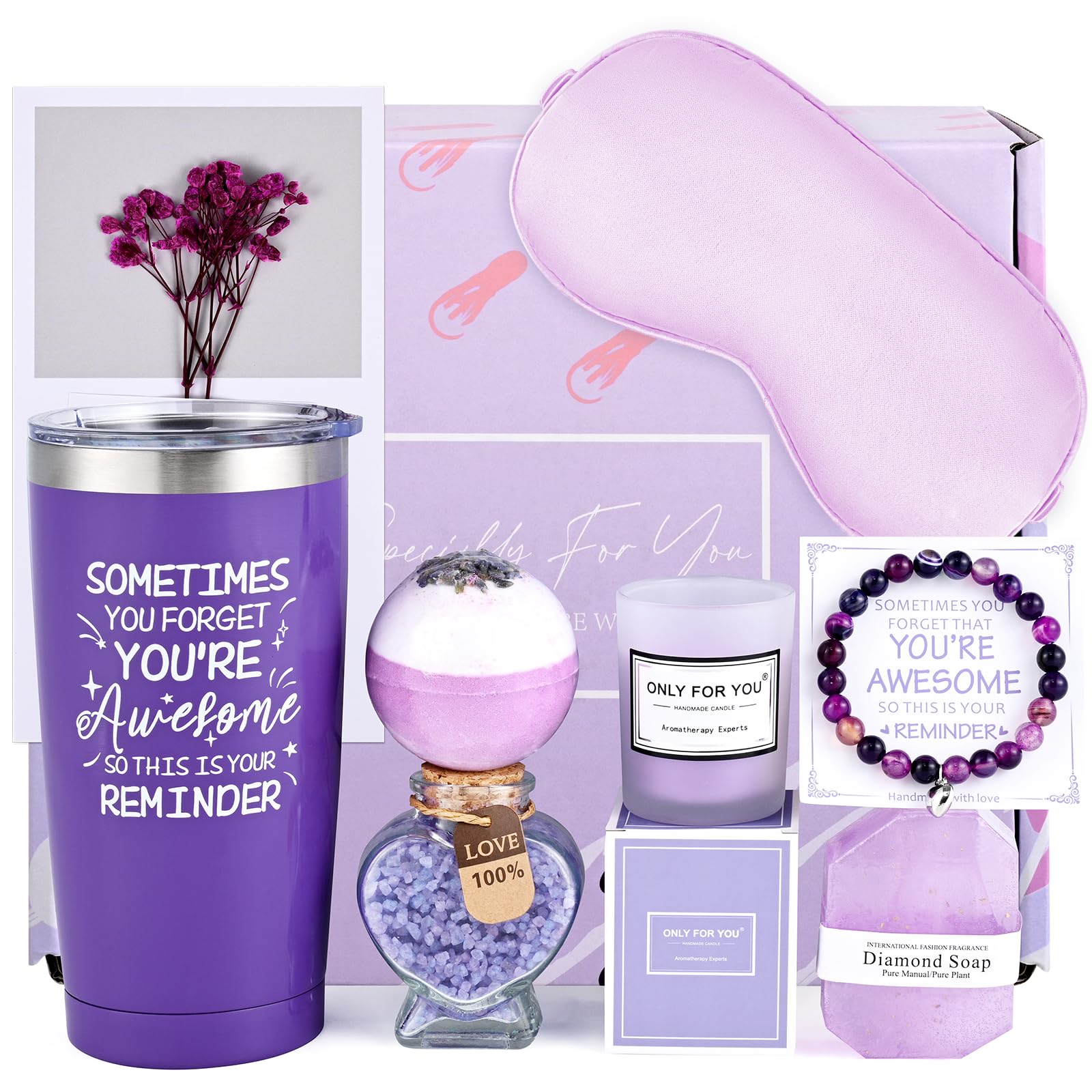 Mother's Day Gift Baskets for Women Relaxing Gifts for Mom Wife Sister Friends Teacher