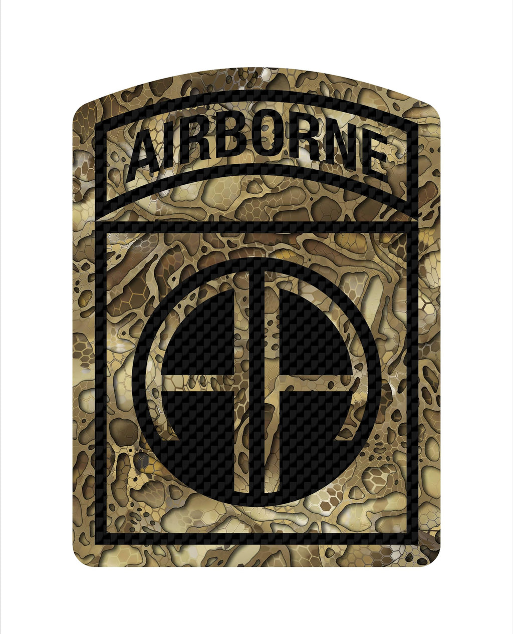 82nd Airborne Division US Army American Flag Veteran Sticker Decal (5" Two Pack)