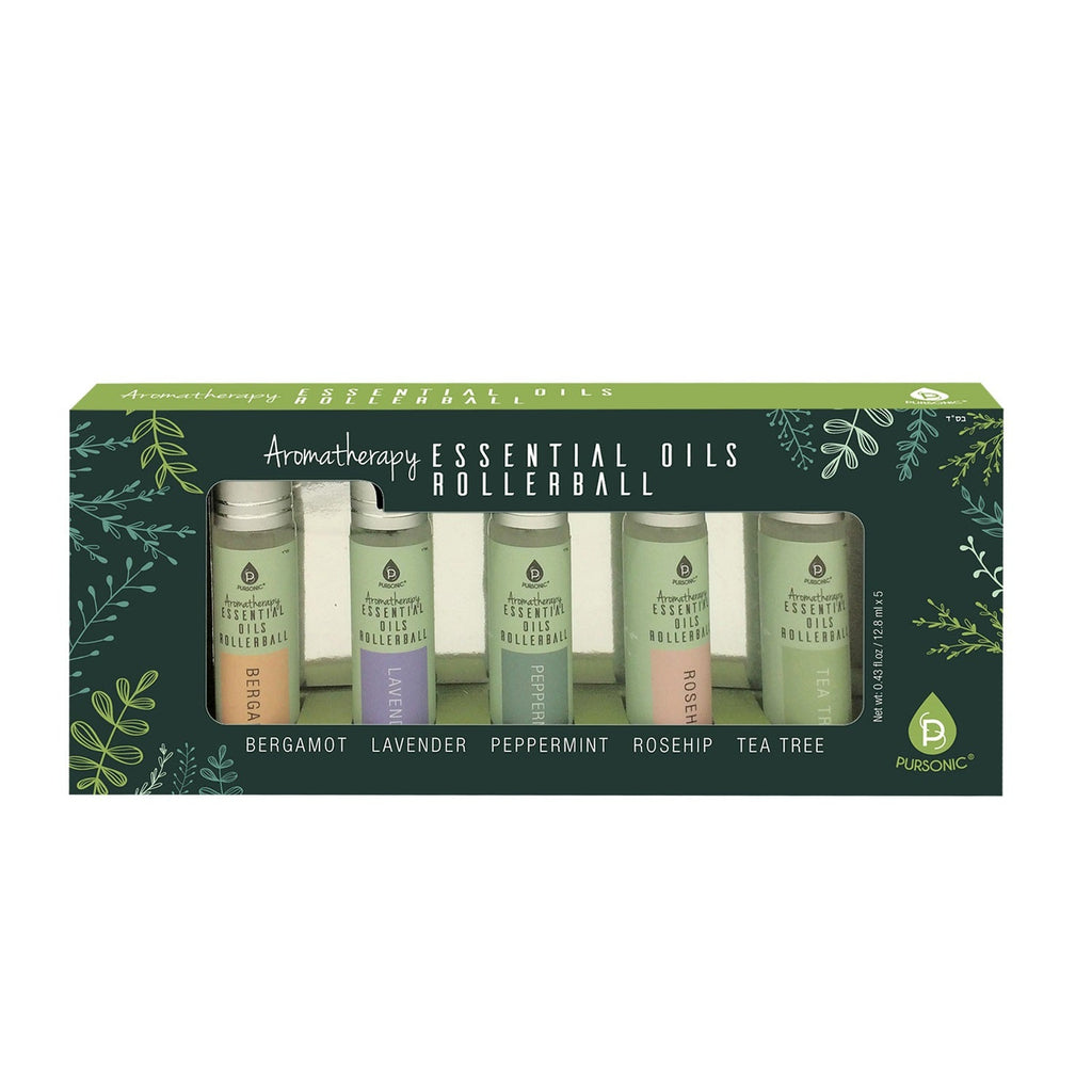 芳香療法精油滾珠瓶（佛手柑、薰衣草、薄荷、玫瑰果、茶樹）