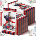 200 Pcs 4th of July Napkins Patriotic Guest Napkins Disposable Paper Napkins 2 Ply America Cocktail Napkins Hand Towel for Election Day Veterans Day Independence Day USA Party (Cross)