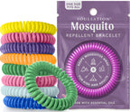 SoulSation Mosquito Repellent Bracelets 25 Pack - DEET-Free Individually Wrapped Bands