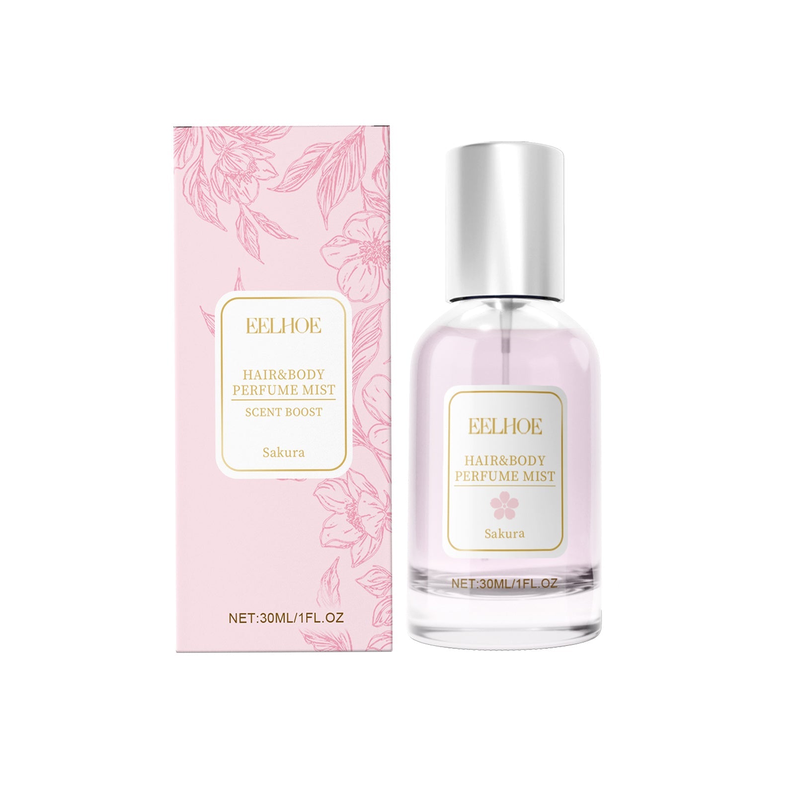 EELHOE 櫻花身體香髮淡香水噴霧 優雅約會氛圍 小眾天然淡香水噴霧